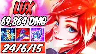 903 AP DARK HARVEST FULL DMG MAGIC PEN LUX MID S+ | Best Build & Runes | 81% K. Participation