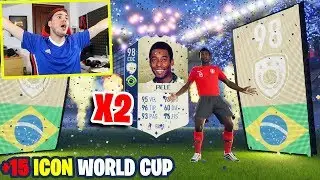 TROVO 2 PELÈ 98 ICON PRIME!! +15 ICON!! NON CI CREDO - WORLD CUP PACK OPENING FIFA 18 Ultimate Team