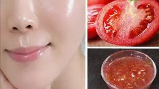 A Tomato and a potato 🍅 🥔,  the secret to getting skin as white as snow and as firm as glass.