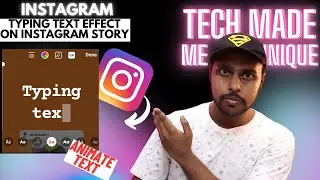 Typing text effect on instagram story | how to make typing text instagram story
