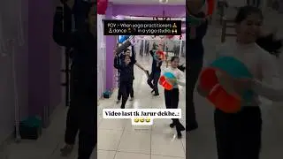 Gol Gol Laddu Dance.🍧🕺🏻💃🏻Saturday Full Masti At Yoga Studio. #sikar #funny #reels #yoga
