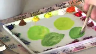 How to Paint a Primrose Leaf by artist Billy Showell