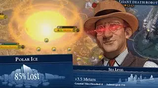 Literally Sinking the World to Make Islands - Civilization 6 Gathering Storm