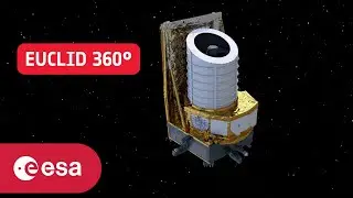 Euclid spacecraft from all sides &ndash; starry background