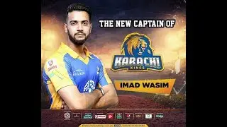 Presenting you the new captain of karachi kings | imad wasim