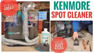 NEW!  Kenmore Portable Carpet Spot Cleaner Review  KW2001   Works Great!  Very Powerful!