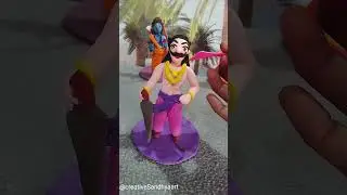 Ravan clay art /Lankapati Ravan kaise banaen/Dussehra special clay craft 💡#ytstudioes #hindufestival