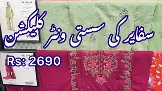 Sapphire New Affordable Winter Collection 2025 - Yumna Zaidi Hit Code 
