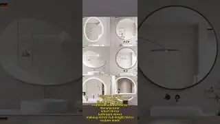 Various dressing bathroom copper-free smart mirrors Carved hot-melt pressed rock glass