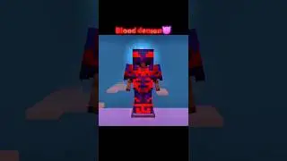 Minecraft Blood Demon 😈 Armor Trim Combination