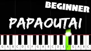 Stromae - papaoutai - BEGINNER Piano Tutorial