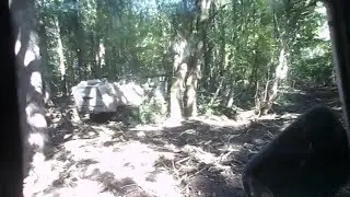 Mine Explosion Under The Demining Machine Minewolf