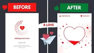 B Love Network Update || Start Mining by one Click || Unlock 🔓 1 Token Daily