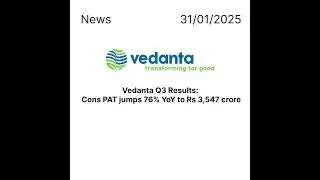 Vedanta Q3 Results 📈 #stockmarket