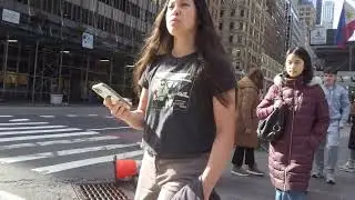 Walking 49 st through in 5av 39st in Manhattan NY
