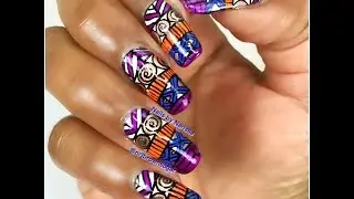 Aztec nails design