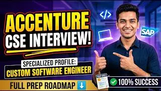 🔥Accenture Custom Software Engineer Interview Preparation Roadmap | Accenture CSE Interview 2026