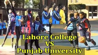 Lahore College vs Punjab University Girl's in Action At Kinnaird College Lahore