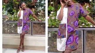 HOW TO CUT AND SEW A STYLISH DANSHIKI/SHIFT DRESS FOR BEGINNERS