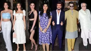 Bollywood Actress And Actors At Anil Kapoor Daughter Rhea Kapoor Wedding Reception Video