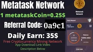 metatask network | free crypto minig app @suraj0714 #cryptocurrency
