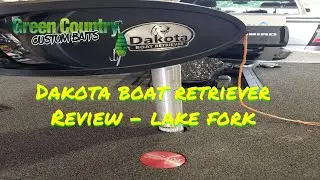 Dakota Boat Retriever testing at lake fork