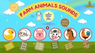 Farm Animal Sounds Song for Kids | Learning Animal Noises & Sounds | Nursery Rhymes | Beginnings