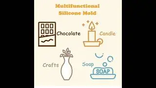 Silicone Fondant Baking Mold 3D Rose Flower Shape ,