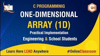 Array in c programming | one-dimensional array | 1D Array in c | Online TechTorials