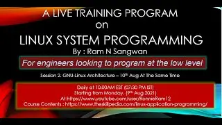Session 2. GNU-Linux Architecture | Linux System Programming
