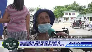 PAMAMAHAGI NG LOCAL PENSION SA BAYAN NG  GABALDON PINANGUNAHAN NI MAYOR JOBBY EMATA