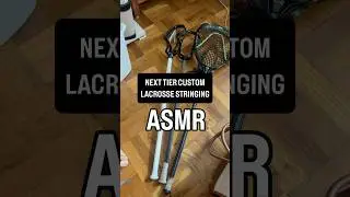 ASMR stringing a custom lacrosse stick 🥍🎧 The sounds are unreal&hellip; #lacrosse #ASMR #shorts