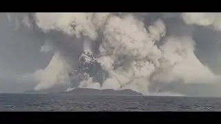 Hunga Tonga Volcano Violently Spews Ash A Day Prior to Tsunami-Causing Eruption