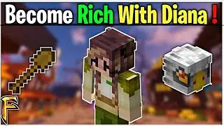How to earn money with mayor diana in fakepixel skyblock