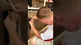 Watch standard cabinets transform with our brushed metal vinyl wrap!