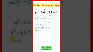 Solving a Quadratic equation/ How to solve A quadratic equations #maths #shorts
