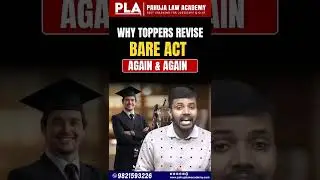 Why Toppers Revise Bare Act Again & Again l Pahuja Law Academy