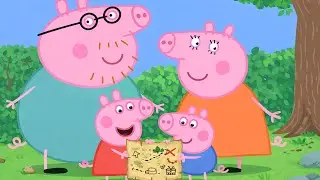 Peppa Pig Family Weekend 🏡💎&ndash; Hidden Treasure Hunt in the Backyard 🗺️🌿 | Funny Peppa Pig Animation
