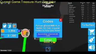 ALL NEW SECRET CODES of Mining Simulator (ROBLOX)