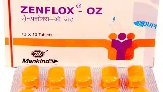 Zenflox OZ Tablet !! Ofloxacin and ornidazole Tablet in Hindi.