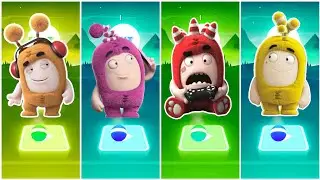 Oddbods Slick VS Oddbods Newt VS Oddbods Fuse VS Oddbods Bubbles - Tiles Hop Edm Rush🎶