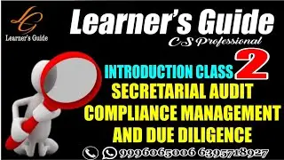 INTRODUCTION CLASS 2 | AMENDMENT FOR JUNE 2021 | SECRETARIAL AUDIT | NEW SYLLABUS | CS PROFESSIONAL