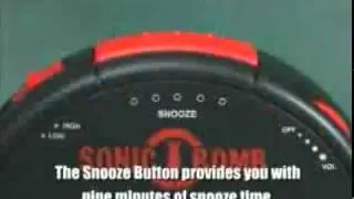 Sonic Bomb Alarm Clock and Bed Shaker