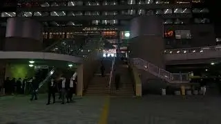 [4K] Shinagawa Station: I drank a can of beer after work ASMR/POV/Slice of Life/No talk/Relax/Study
