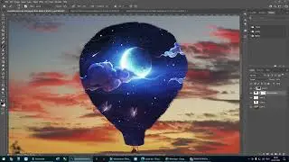 Hot Air Balloon | Editing | photoshop