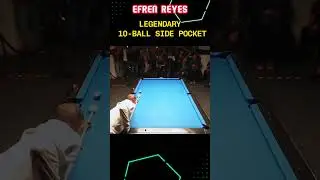 The Unforgettable 10-Ball Side Pocket Shot: Proof of Efren Reyes' Legendary Status   #efrenreyes