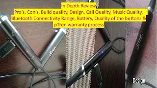 pTron Tangent Beats Bluetooth wireless Earphones Review | Discussed on pTron Warranty Process