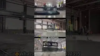 Concrete laser screed machine and spreader jointly constructed #laserscreed #concretework