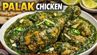RESTAURANT STYLE PALAK CHICKEN 🍗 | एक बार खाया तो बार बार मांगोगे | #chiken #viralvideo #recipe #yt 