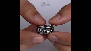 Snake and Skull Wedding Band for Men | Gothic Badass Bikers Jewelry | 925 Sterling Silver